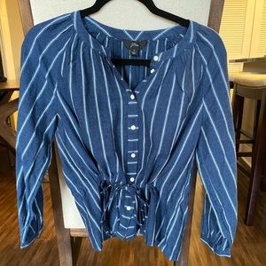 J Crew Blue Blouse